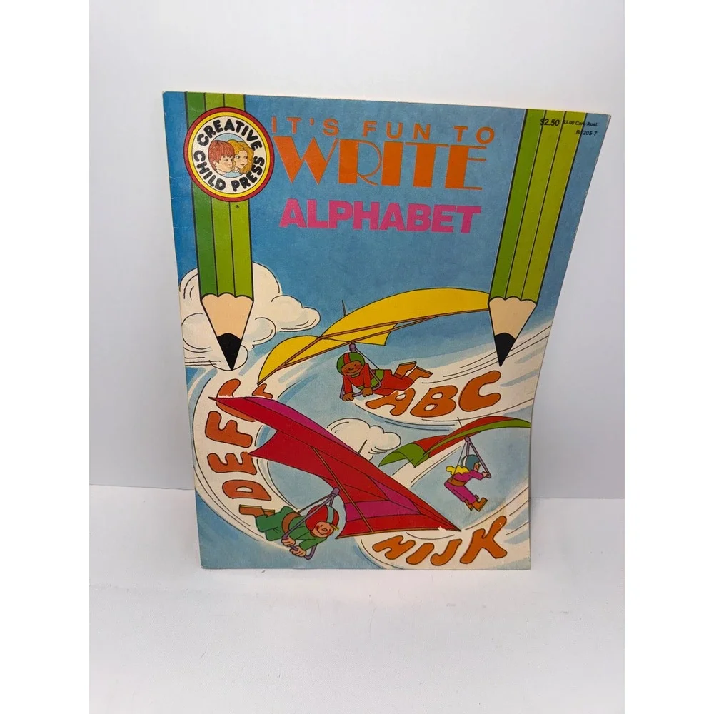 Vintage 1991 Creative Child Press Its Fun to Write Alphabet Activity Book